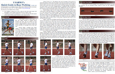 Race Walk Technique Flyer